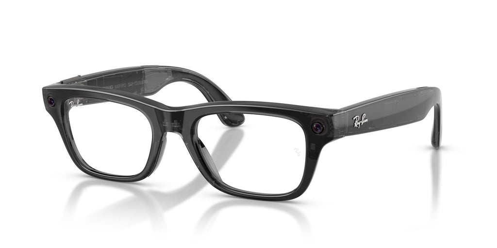 Ray-Ban Meta Blayzer 7001 Shiny Transparent Black - Clear