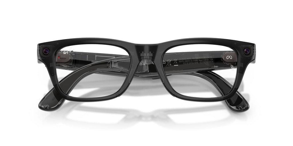 Ray-Ban Meta Blayzer 7001 Shiny Transparent Black - Clear