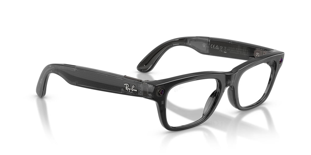 Ray-Ban Meta Blayzer 7001 Shiny Transparent Black - Clear