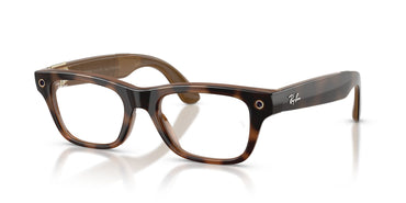 Ray-Ban Meta Blayzer 7001 Large Shiny Havana - Clear