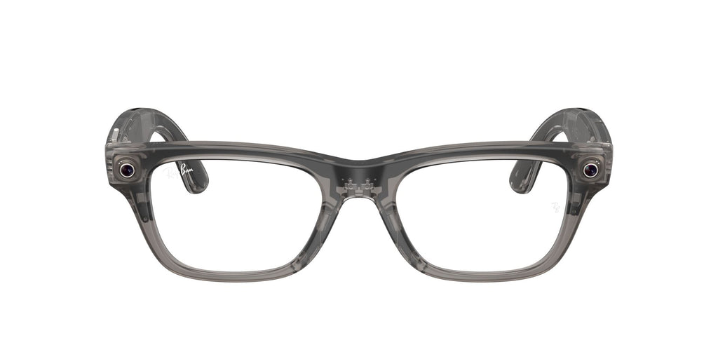 Ray-Ban Meta Bellini 7001 Large Matte Transparent Icy Grey - Clear