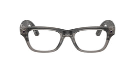 Ray-Ban Meta Bellini 7001 Large Matte Transparent Icy Grey - Clear