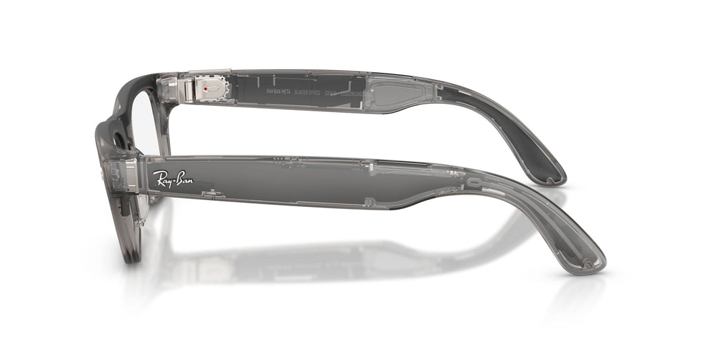Ray-Ban Meta Bellini 7001 Large Matte Transparent Icy Grey - Clear