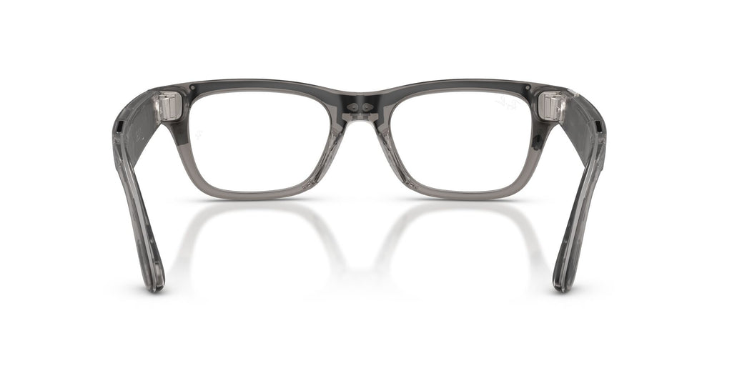 Ray-Ban Meta Bellini 7001 Large Matte Transparent Icy Grey - Clear