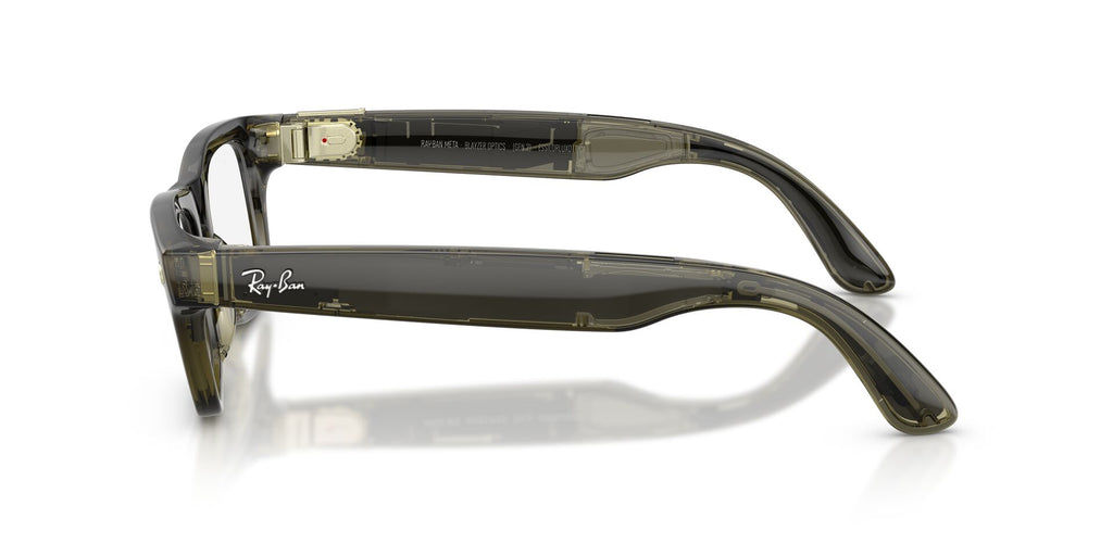 Ray-Ban Meta Bellini 7001 Transparent Dark Olive - Clear