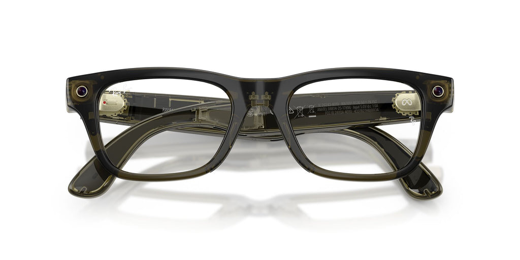 Ray-Ban Meta Bellini 7001 Transparent Dark Olive - Clear