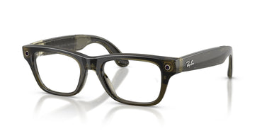 Ray-Ban Meta Blayzer 7001 Large Transparent Dark Olive - Clear