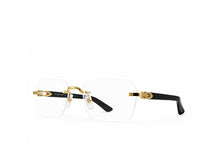 Load image into Gallery viewer, Cartier 0623O Gold/Black Spectacle