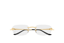 Cartier CT0601O rimless metal eyeglasses frame in gold finish