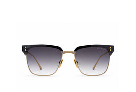 DITA Firaz DTS431 titanium square browline sunglasses in black and gold