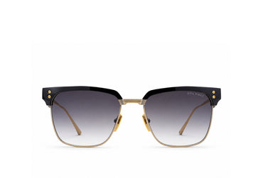 DITA Firaz DTS431 titanium square browline sunglasses in black and gold