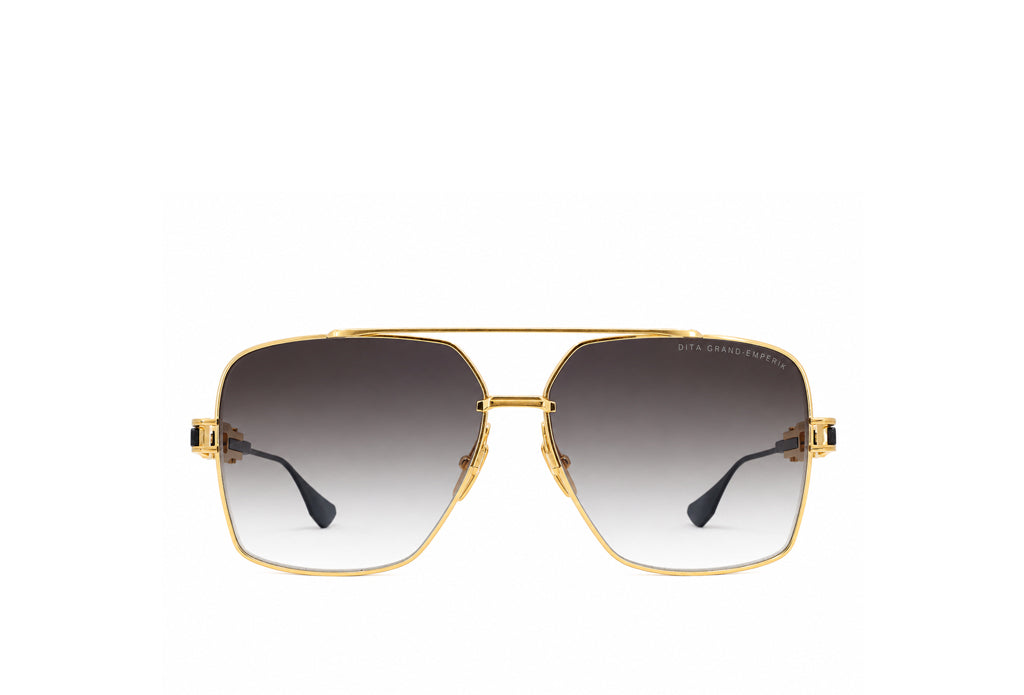 DITA Grand-Emperik DTS159 titanium navigator aviator sunglasses in gold and black