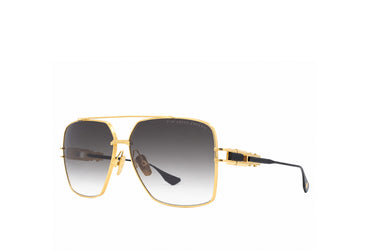 DITA Grand-Emperik DTS159 titanium navigator aviator sunglasses in gold and black