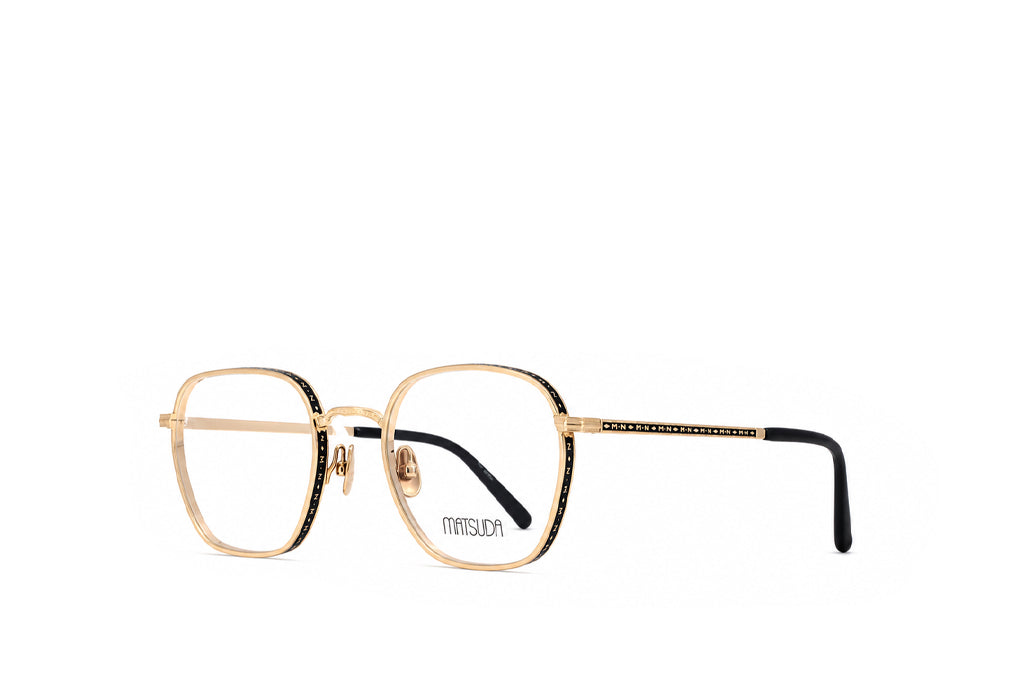 Matsuda 3101 Brushed Gold & Matte Black Spectacle