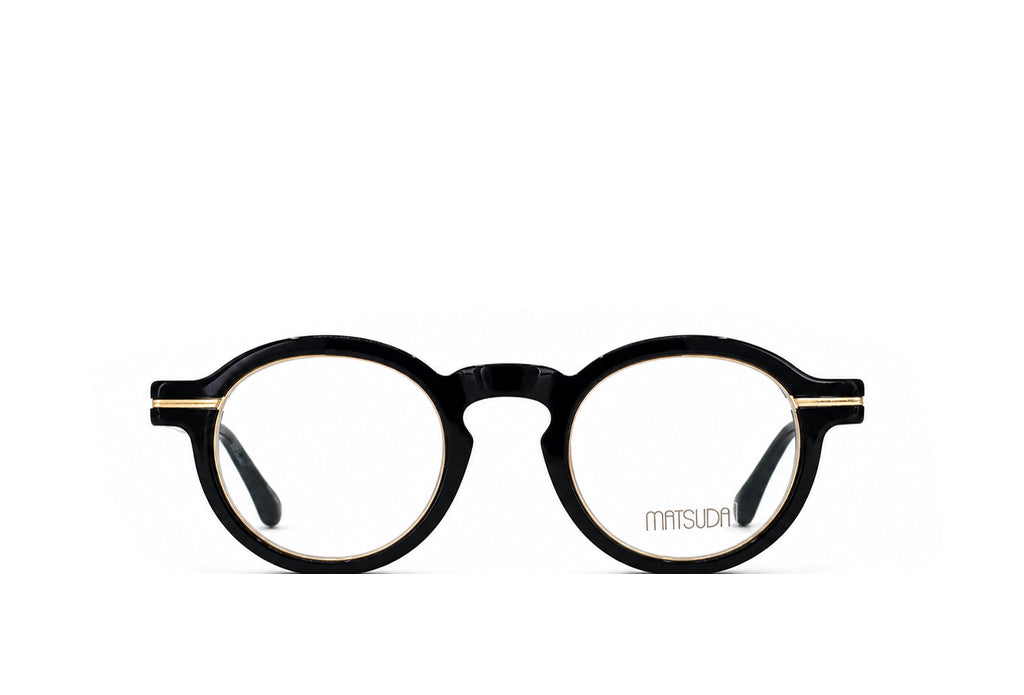Matsuda 2050 Black & Brushed Gold Spectacle