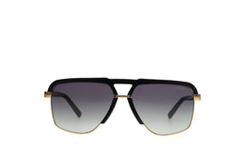 Tommy Hilfiger TH8004 aviator sunglasses in golden and black metal frame