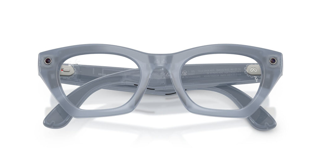 Ray-Ban Meta Gen 3 Zena Polished Milky Grey Lilac Demo Lens | RW4015V 8552 - image 7