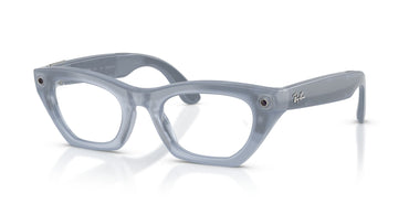 Ray-Ban Meta Gen 3 Zena Polished Milky Grey Lilac Demo Lens | RW4015V 8552 - image 2