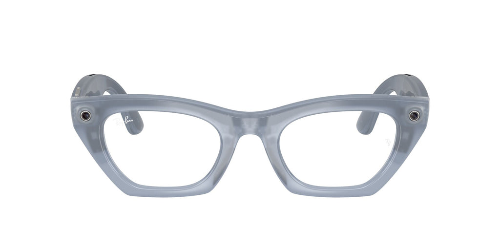 Ray-Ban Meta Gen 3 Zena Polished Milky Grey Lilac Demo Lens | RW4015V 8552 - image 1