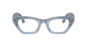 Ray-Ban Meta Gen 3 Zena Polished Milky Grey Lilac Demo Lens | RW4015V 8552 - image 1