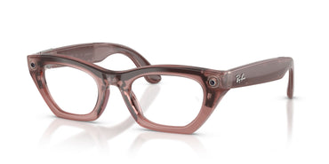 Ray-Ban Meta Gen 3 Zena Polished Milky Pink Blush Demo Lens | RW4015V 8553 - image 2