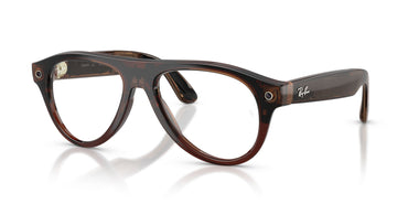 Ray-Ban Meta Gen 3 Aviator Polished Transparent Umber Clear/Jade | RW4016 6912JD - image 2