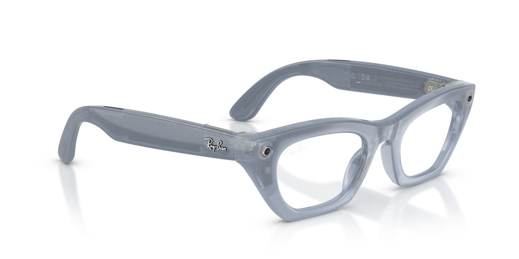 Ray-Ban Meta Gen 3 Zena Polished Milky Grey Lilac Clear/Copper | RW4015 691410 - image 11