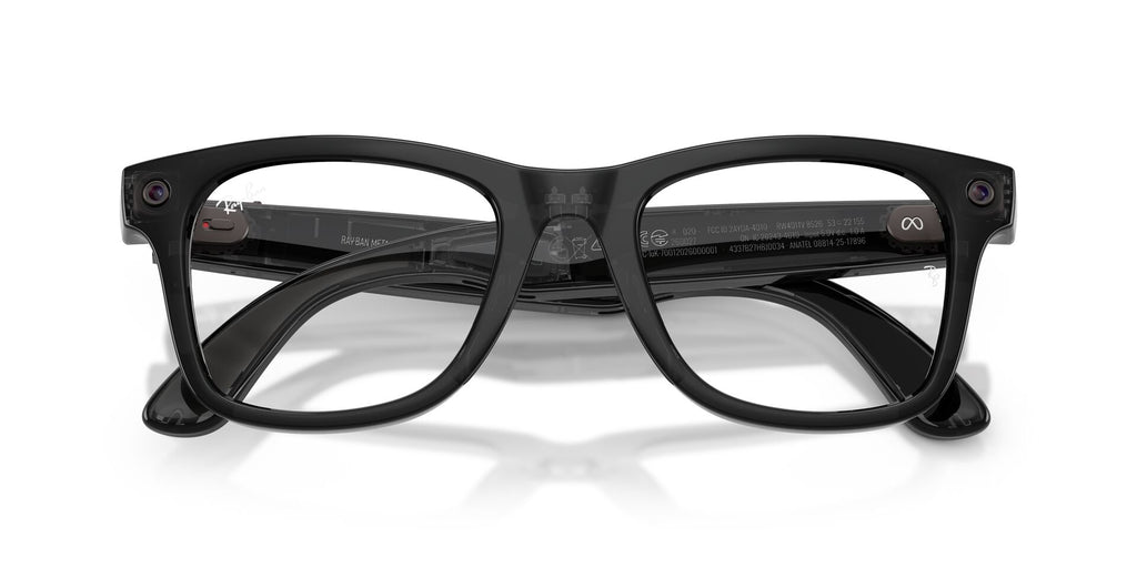 Ray-Ban Meta Gen 3 Wayfarer Polished Transparent Black Demo Lens | RW4011V 8526 - image 7