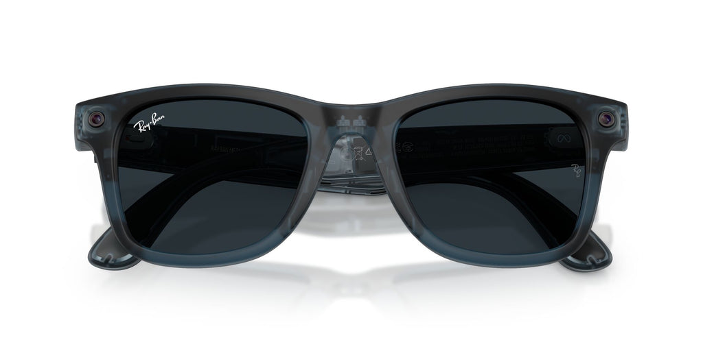 Ray-Ban Meta Gen 3 Wayfarer Matte Transparent Ocean Blue Clear/Grey | RW4011 69211Z - image 7