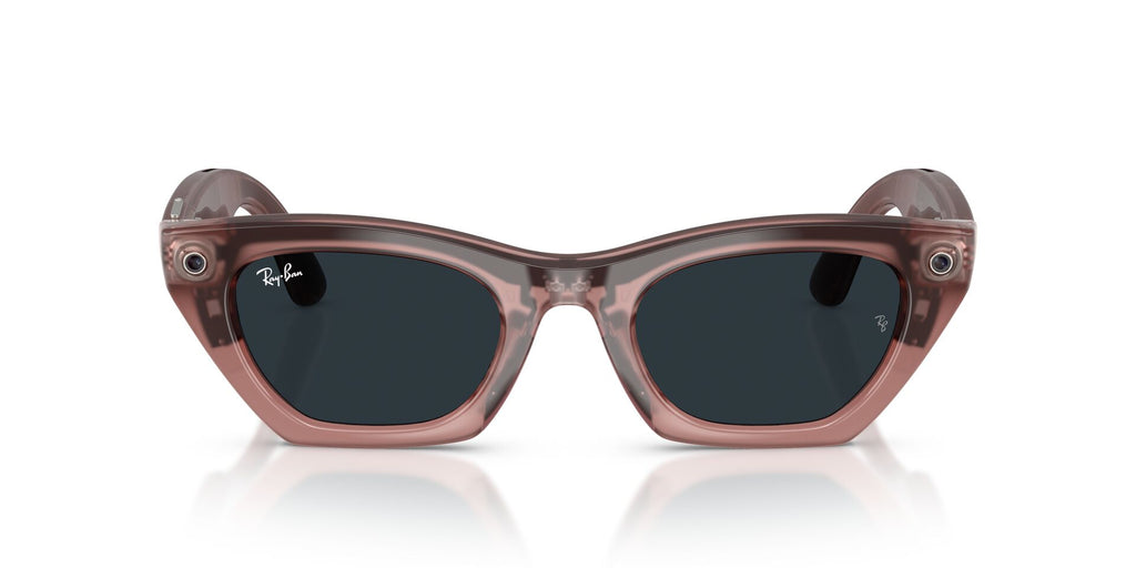 Ray-Ban Meta Gen 3 Zena Polished Milky Pink Blush Clear/Grey | RW4015 69161Z - image 6