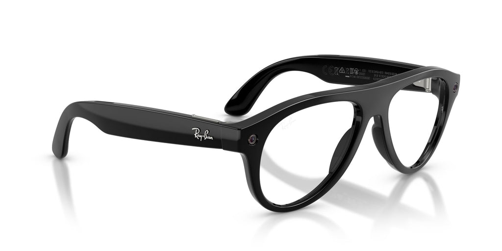 Ray-Ban Meta Gen 3 Aviator Shiny Black Clear/Green | RW4016 601/1M - image 11