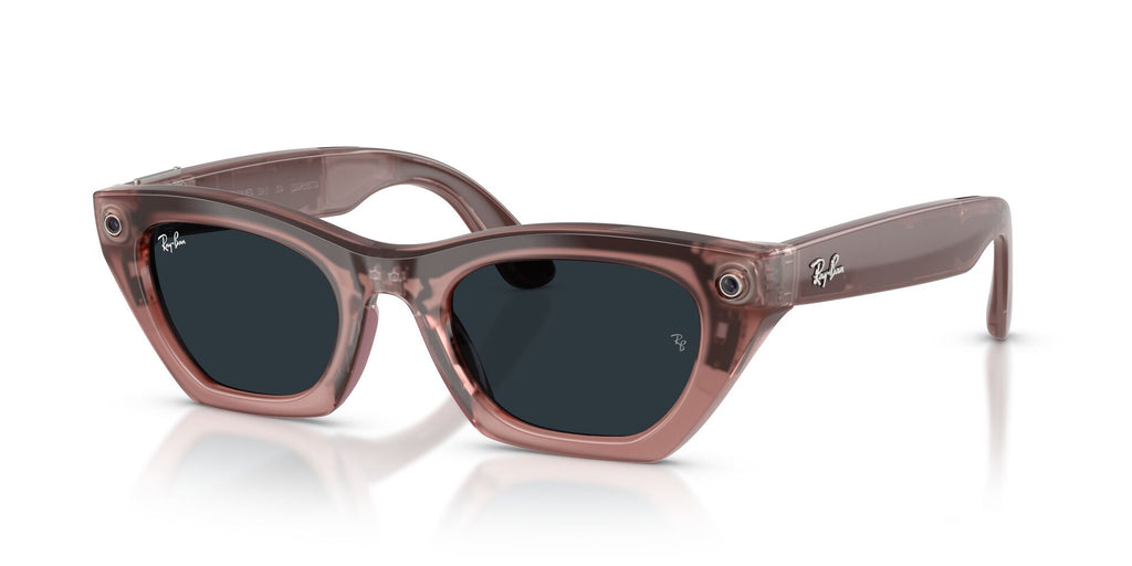 Ray-Ban Meta Gen 3 Zena Polished Milky Pink Blush Clear/Grey | RW4015 69161Z - image 3