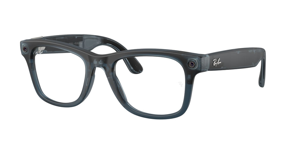 Ray-Ban Meta Gen 3 Wayfarer Matte Transparent Ocean Blue Demo Lens | RW4011V 8555 - image 3
