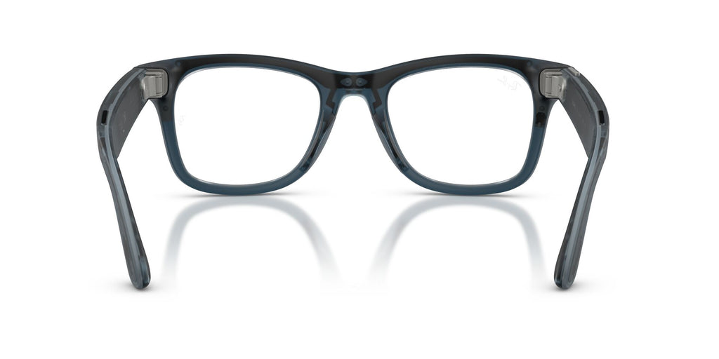 Ray-Ban Meta Gen 3 Wayfarer Matte Transparent Ocean Blue Demo Lens | RW4011V 8555 - image 6