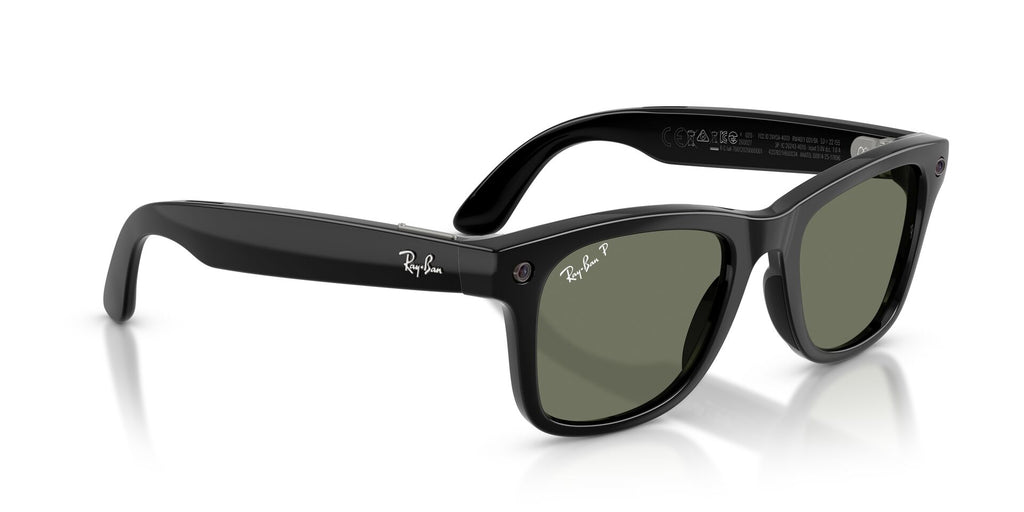 Ray-Ban Meta Gen 3 Wayfarer Polished Black Green Polarized | RW4011 601/9A - image 8