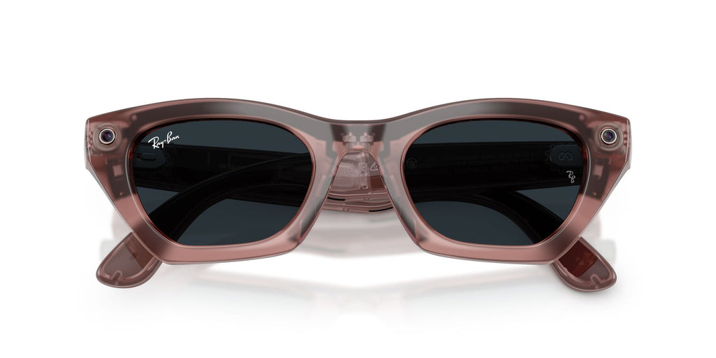 Ray-Ban Meta Gen 3 Zena Polished Milky Pink Blush Clear/Grey | RW4015 69161Z - image 7