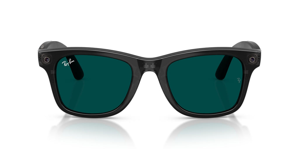 Ray-Ban Meta Gen 3 Wayfarer Polished Transparent Black Clear/Aquamarine | RW4011 690680 - image 6