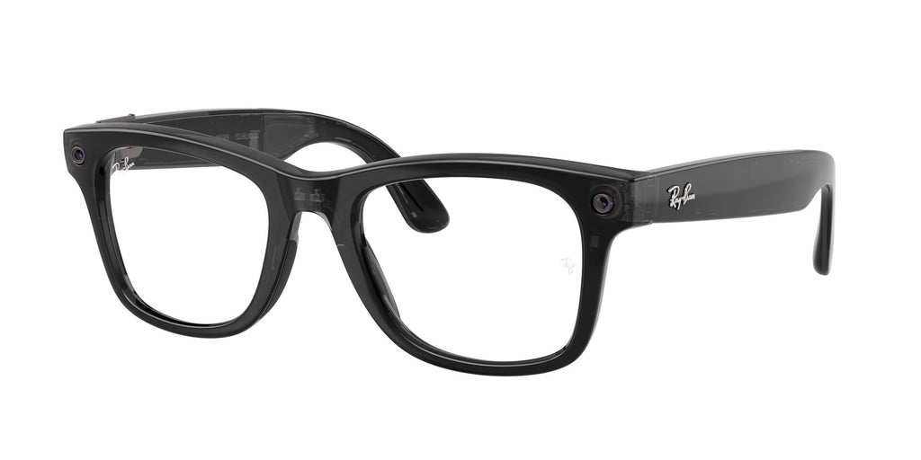 Ray-Ban Meta Gen 3 Wayfarer Polished Transparent Black Clear/Aquamarine | RW4011 690680 - image 4