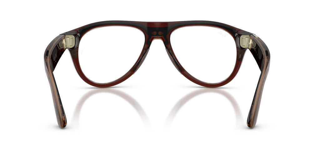 Ray-Ban Meta Gen 3 Aviator Polished Transparent Umber Demo Lens | RW4016V 8532 - image 6