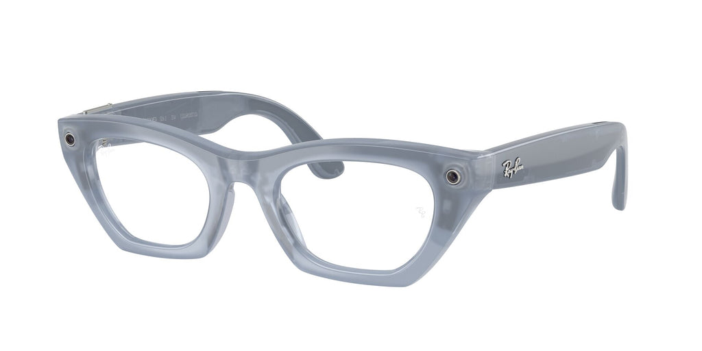 Ray-Ban Meta Gen 3 Zena Polished Milky Grey Lilac Demo Lens | RW4015V 8552 - image 3