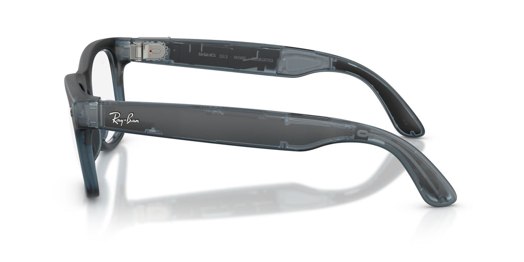 Ray-Ban Meta Gen 3 Wayfarer Matte Transparent Ocean Blue Clear/Grey | RW4011 69211Z - image 8