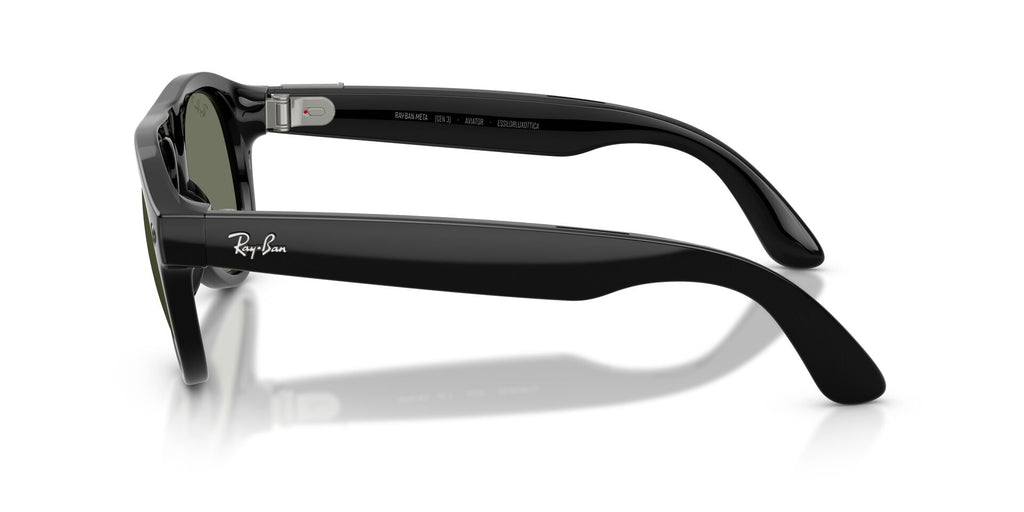 Ray-Ban Meta Gen 3 Aviator Shiny Black Green Polarized | RW4016 601/9A - image 5