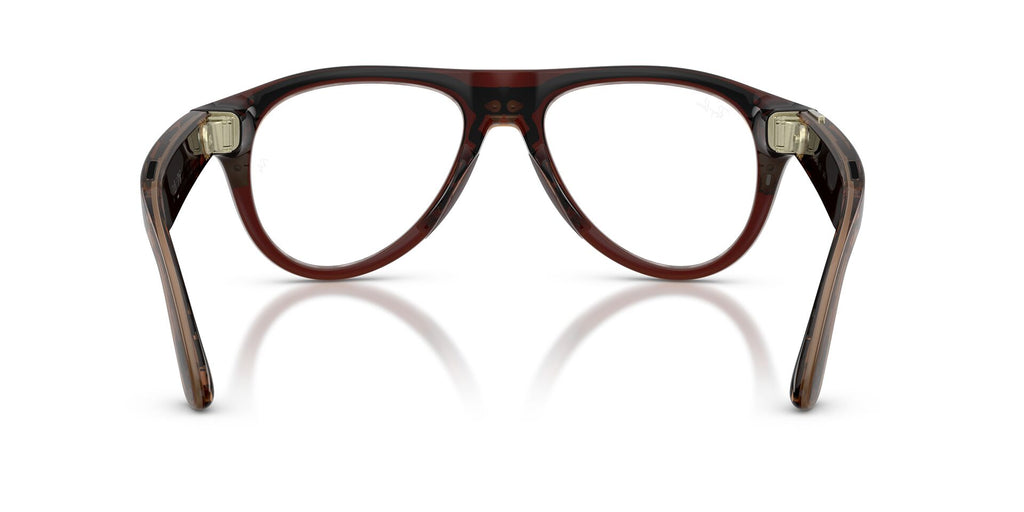 Ray-Ban Meta Gen 3 Aviator Polished Transparent Umber Clear/Jade | RW4016 6912JD - image 9