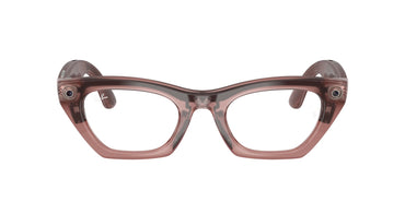 Ray-Ban Meta Gen 3 Zena Polished Milky Pink Blush Demo Lens | RW4015V 8553 - image 1