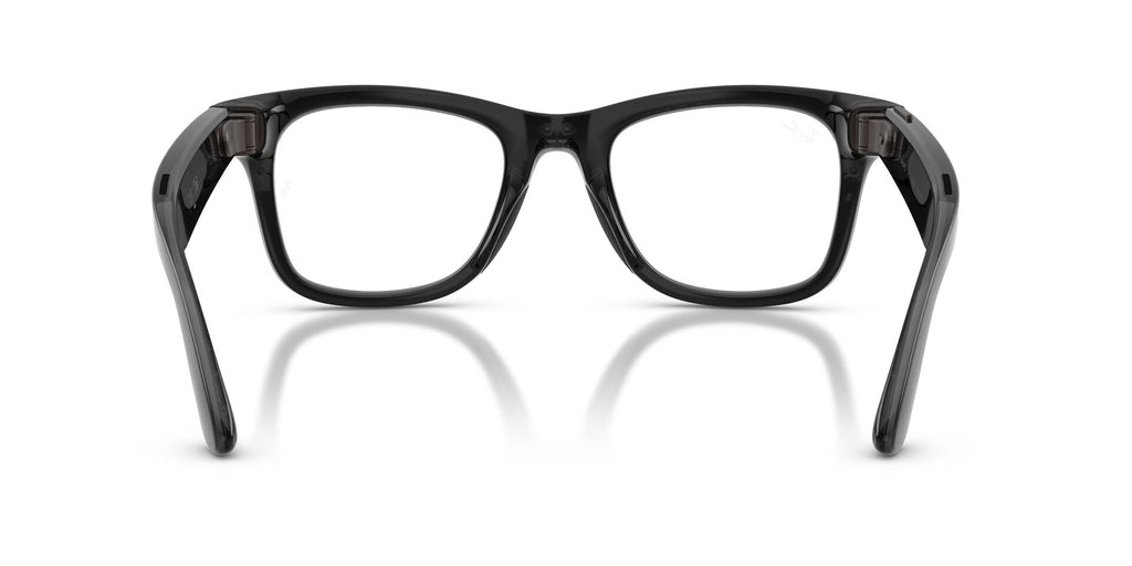 Ray-Ban Meta Gen 3 Wayfarer Polished Transparent Black Clear/Aquamarine | RW4011 690680 - image 9