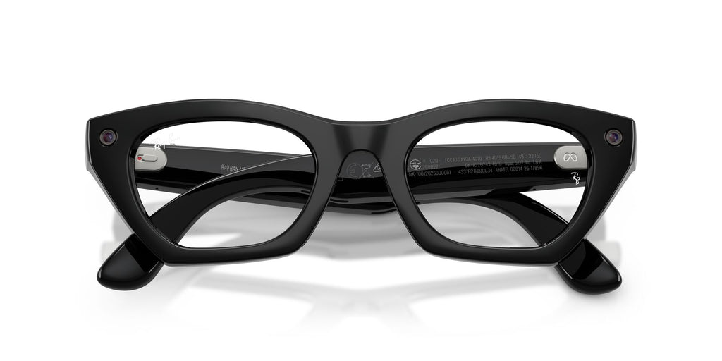Ray-Ban Meta Gen 3 Zena Shiny Black Clear Blue-Violet Light Filter | RW4015 601/SB - image 7