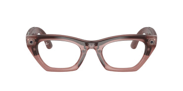 Ray-Ban Meta Gen 3 Zena Polished Milky Pink Blush Clear/Grey | RW4015 69161Z - image 1