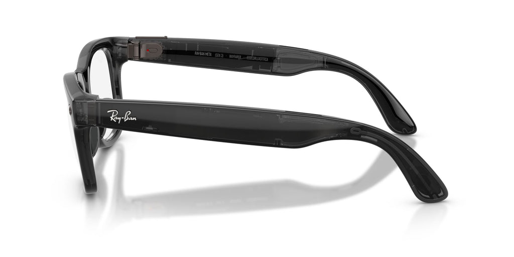 Ray-Ban Meta Gen 3 Wayfarer Polished Transparent Black Demo Lens | RW4011V 8526 - image 5