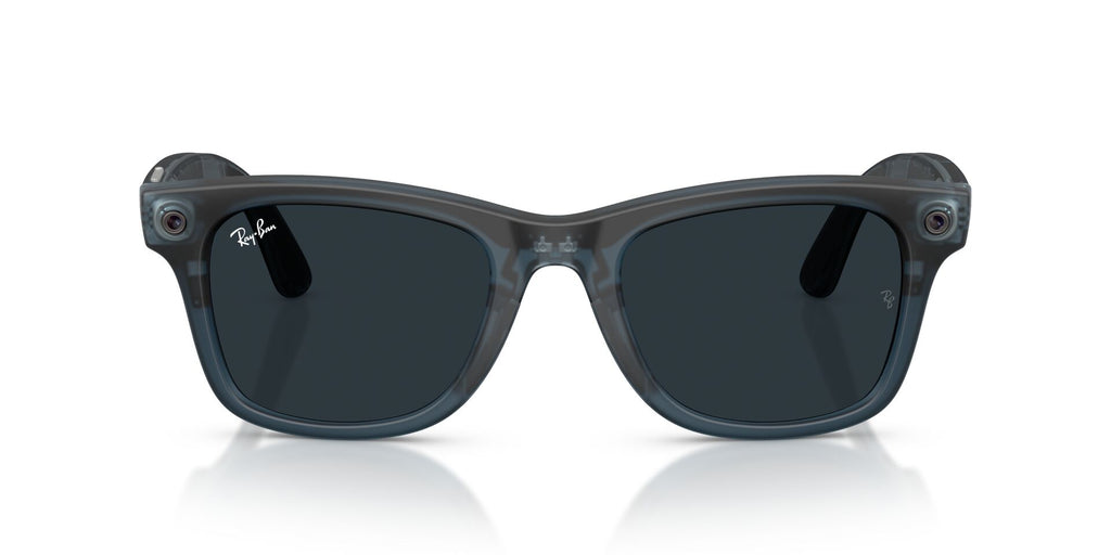 Ray-Ban Meta Gen 3 Wayfarer Matte Transparent Ocean Blue Clear/Grey | RW4011 69211Z - image 6