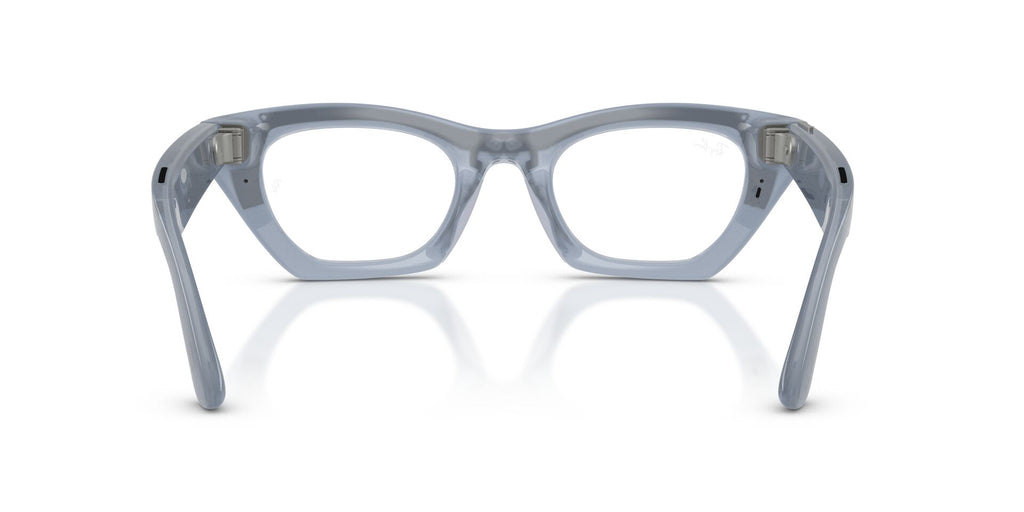 Ray-Ban Meta Gen 3 Zena Polished Milky Grey Lilac Clear/Copper | RW4015 691410 - image 9